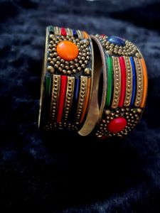 Colorful Ethnic Bangles - Set of 2