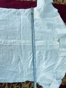 Men's Classic White Linen Shirt