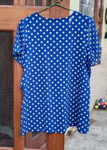 Chic Polka Dot Ruffle Top