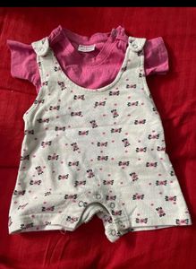 new dungaree dress got as gift but baby is already