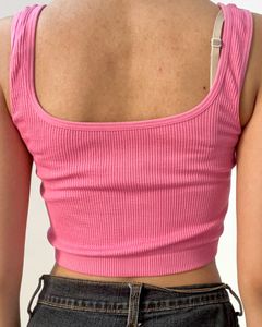 Fyre Rose Pink Ribbed Tank Top Size XS