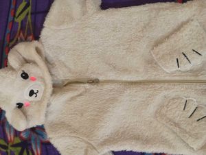 Cute Teddy Bear Fleece Onesie