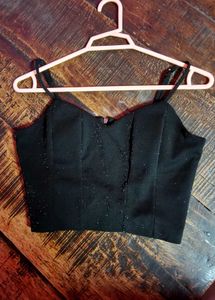 Chic Black Crop Top