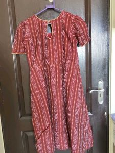 Maroon Sambalpuri Dress