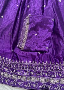Beautiful Purple Embroidered Lehenga