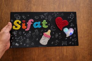 Handmade Baby Name String Art