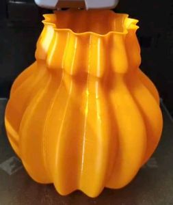 Unique Orange Pumpkin Vase