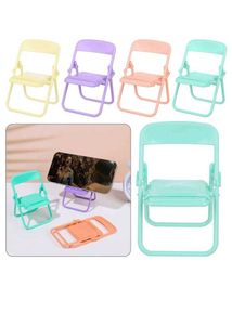 Cute Folding Chair Phone Stand (Blue)