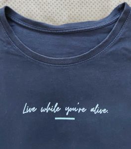 Men's Navy Blue Graphic T-Shirt