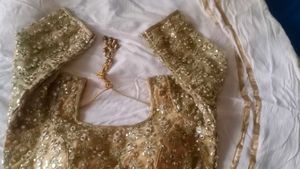 Embellished Gold Ethnic Blouse
