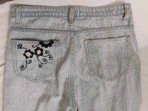 cute embroidered jeans