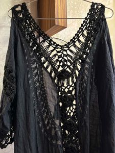Boho Fringe Crochet Cover Up