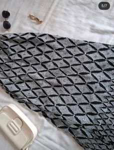 Sparkly Black &amp; White Maxi Dress