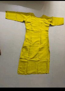 Lime Yellow Embroidered Kurta Set