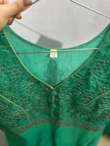 Emerald Green Anarkali Dress