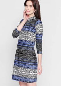 Stylish Geometric Print Dress