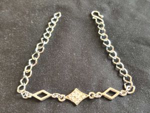 Archies Silver Plated AD Bracelet Adjustable Lock