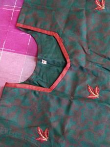 Green Color Kurti Set
