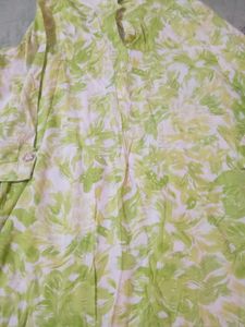 Light Green Floral Kurta Set