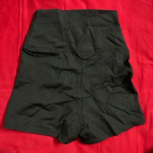 Black High-Waisted Shorts