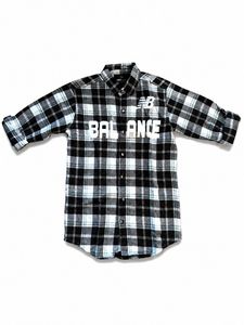 Men's Plaid Shirt with "SPORT" Graphic