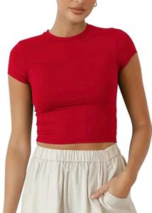 Red Cropped T-Shirt