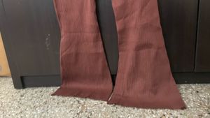 very thick woolen Collar Flare Pants