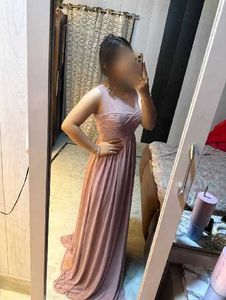 Elegant Pink Maxi Dress