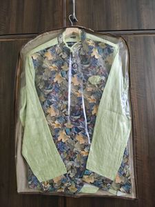 Unique Men's Ethnic Leaf Print Jacket