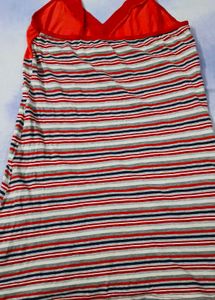 Comfortable Striped Nightgown