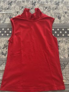 Sleeveless Mock Neck Top