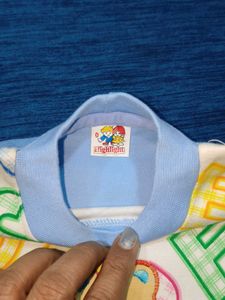 Cute Bear Print Baby Clothes Set