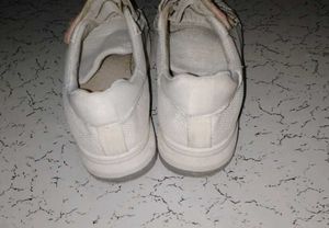 White Sneakers with Velcro Straps