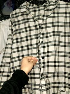 Plaid Button-Up Shirt