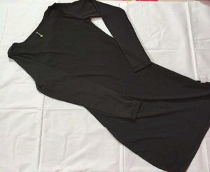 Elegant Black Long Sleeve Dress