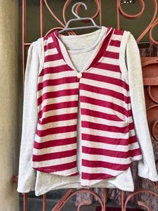 Beautiful Winter Top With Fancy Outer 🤎🤎🤎