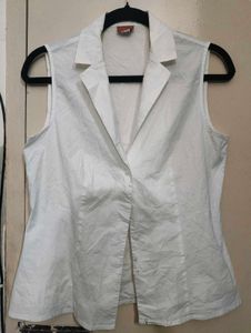 Sleeveless White Waist