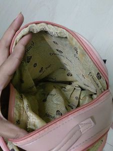 Cute Pink Polka Dot Backpack with Bow