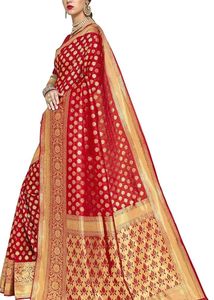 Royal Red Banarasi Silk