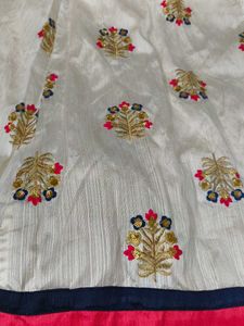 Girls' Embroidered Lehenga Choli Set