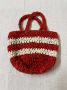 🆕Handmade Crocheted Striped Pouches (2)