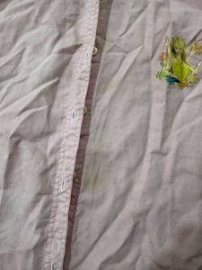 Pink Sleeveless Button-Up Top with Fairy Graphic