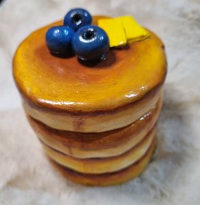 Pancake Trinket Box (with Mirror)