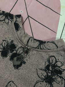 Floral Print Classic Top cum Kurti