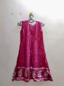 Pink Wedding Kurti Set
