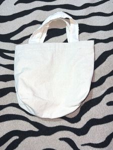 Hand-painted Floral Tote Bag