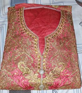 ppeach Elegant Embroidered Party wear suit