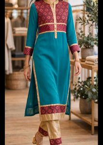 Elegant Teal Kurti