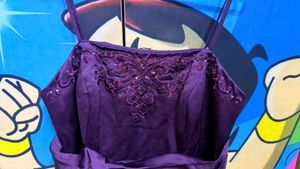 Elegant Purple Evening Gown