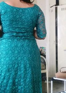 Elegant Green Lace kurtha